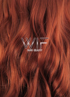 14" Curly Reddish Brown Lace Front Synthetic Wig LF1543