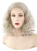 14" Wavy Mixed Blonde Lace Front Synthetic Wig LF1551A