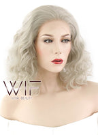 14" Wavy Mixed Blonde Lace Front Synthetic Wig LF1551A