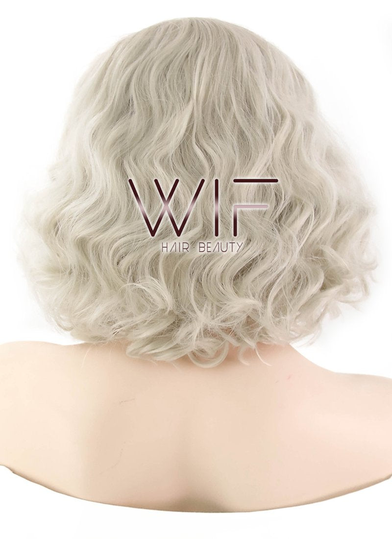 14" Wavy Mixed Blonde Lace Front Synthetic Wig LF1551A