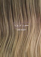 28" Wavy Ash Blonde With Dark Roots Lace Front Synthetic Wig LF1557