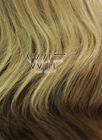14" Medium Wavy Two Tone Brown Lace Front Synthetic Hair Wig LF1574
