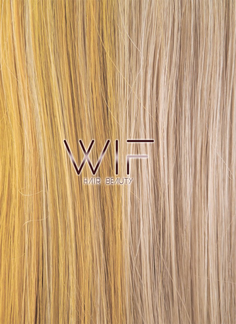 16" Straight Medium Blonde Mixed Ginger Lace Front Synthetic Wig LF1577