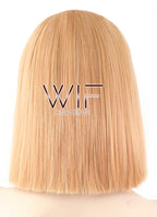 12" Short Straight Mixed Light Orange Lace Front Synthetic Hair Wig LF1585