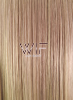 22" Long Curly Reddish Brown Light Blonde Ash White Ombre Lace Front Synthetic Hair Wig LF1588