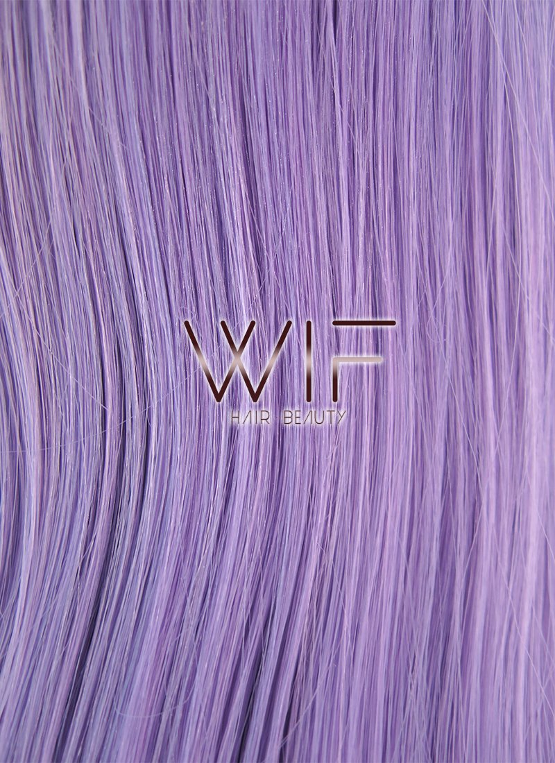 24" Wavy Two Tone Purple With Dark Roots Lace Front Synthetic Wig LF1609