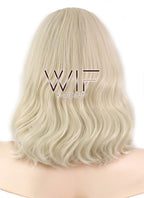 14" Wavy Light Blonde Lace Front Synthetic Wig LF1621