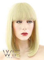 14" Straight Light Blonde Lace Front Synthetic Wig LF1626