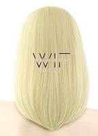 14" Straight Light Blonde Lace Front Synthetic Wig LF1626