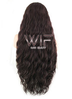 30" Spiral Curly Dark Brown Lace Front Synthetic Wig LF1628