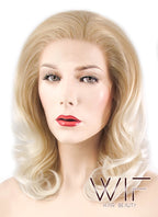 16" Wavy Mixed Blonde Lace Front Synthetic Wig LF192