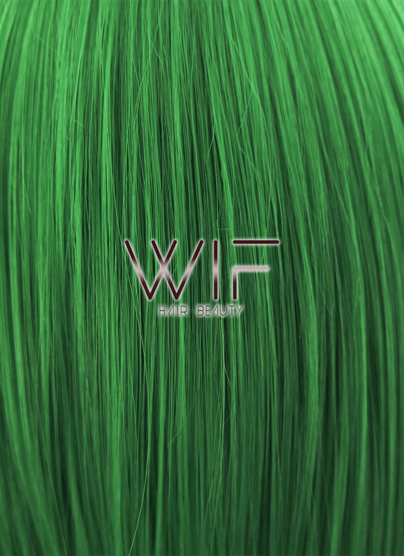 16" Wavy Green Lace Front Synthetic Wig LF197