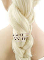 24" Long Light Blonde Elsa Braid Lace Front Synthetic Hair Wig LF2024