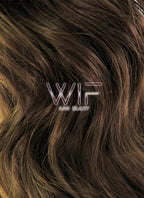 24" Long Curly Dark Brown Braided Beauty and the Beast Lace Front Synthetic Hair Wig LF2028