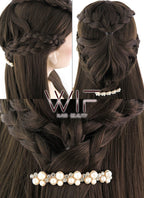 24" Dark Brown Braided Lace Front Synthetic Wig LF2033