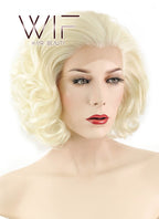 10" Wavy Light Blonde Lace Front Synthetic Wig LF235