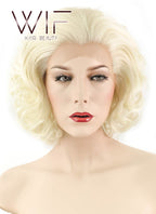 10" Wavy Light Blonde Lace Front Synthetic Wig LF235