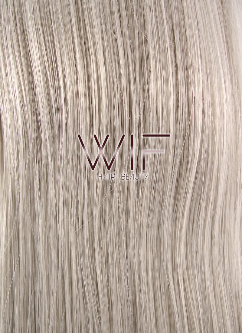 20" / 28" Straight Grey Lace Front Synthetic Wig LF238A
