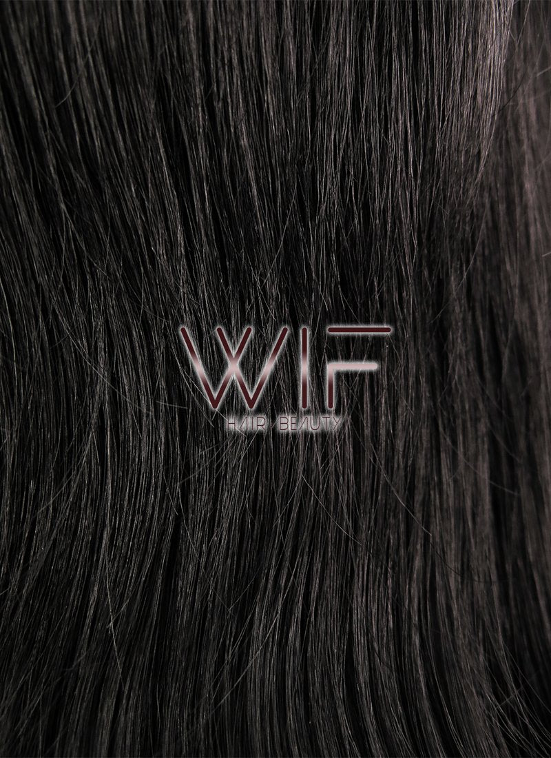 26" Wavy Natural Black Lace Front Synthetic Wig LF246