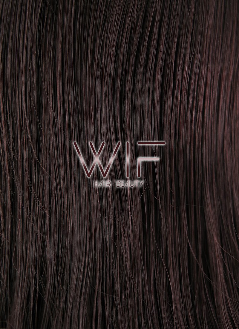 16" Wavy Coffee Lace Front Synthetic Wig LF254