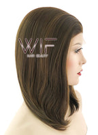 14" Straight Mixed Brown Lace Front Synthetic Wig LF268