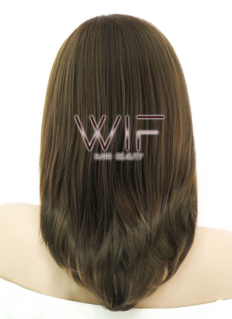 14" Straight Mixed Brown Lace Front Synthetic Wig LF268