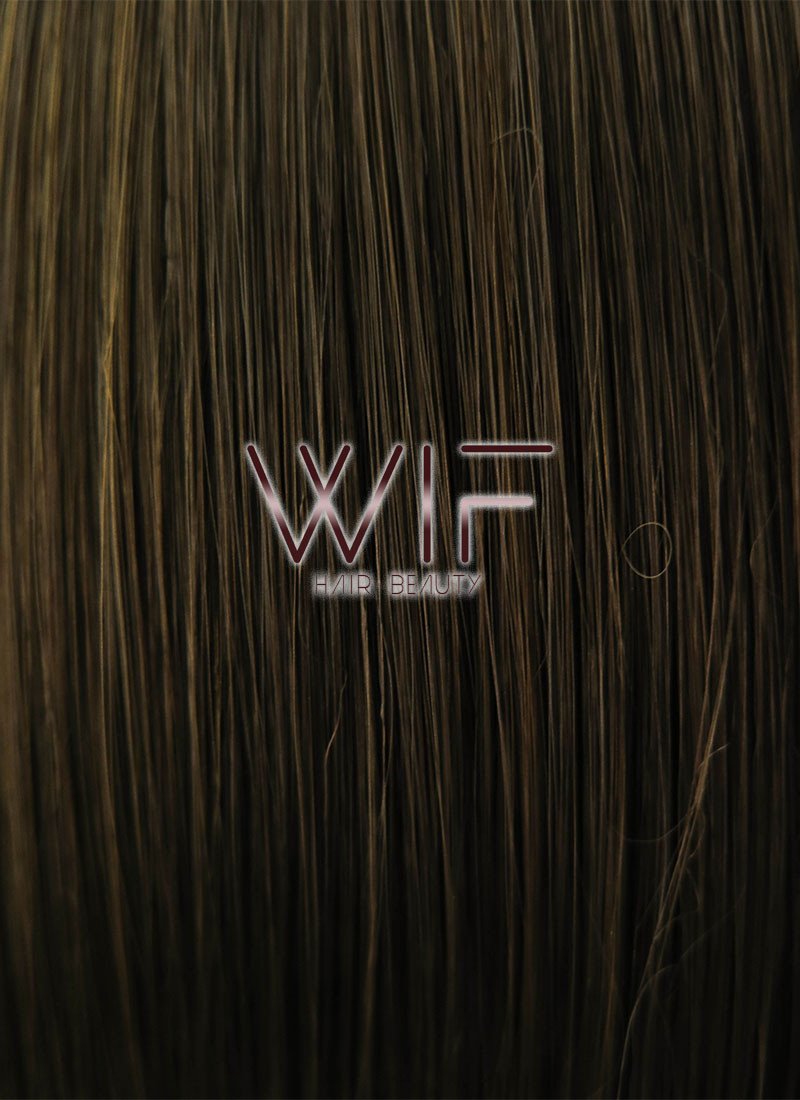 14" Straight Mixed Brown Lace Front Synthetic Wig LF268
