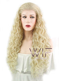 26" Spiral Curly Light Blonde Lace Front Synthetic Wig LF288