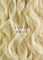26" Spiral Curly Light Blonde Lace Front Synthetic Wig LF288