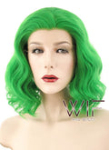 11" Wavy Green Lace Front Synthetic Wig LF315
