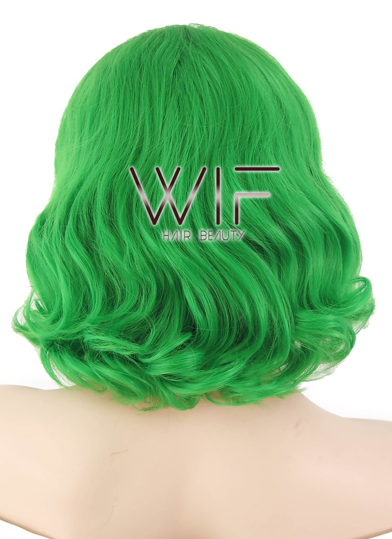 11" Wavy Green Lace Front Synthetic Wig LF315