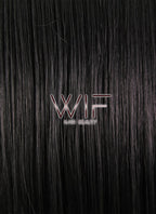 30" Straight Jet Black Lace Front Synthetic Wig LF327