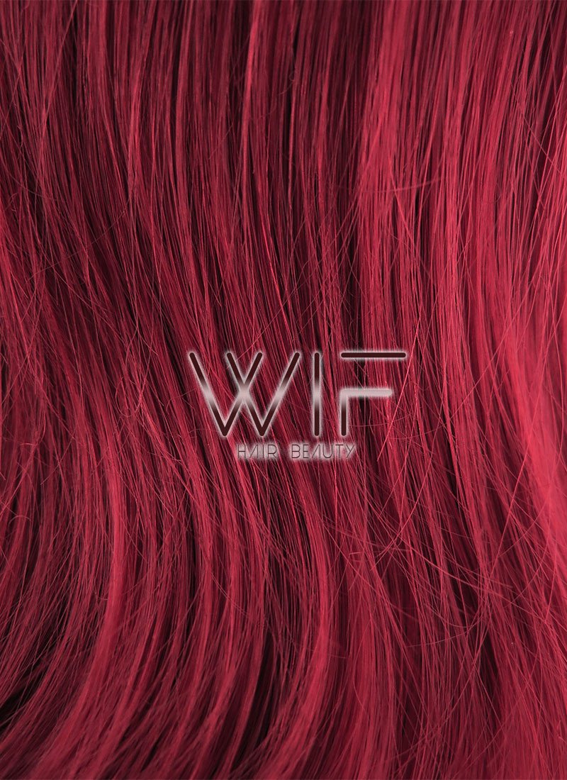 26" Wavy Red Lace Front Synthetic Wig LF353
