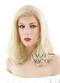 16" Wavy Blonde Lace Front Synthetic Wig LF367