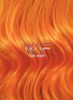 24" Wavy Mixed Orange Lace Front Synthetic Wig LF383