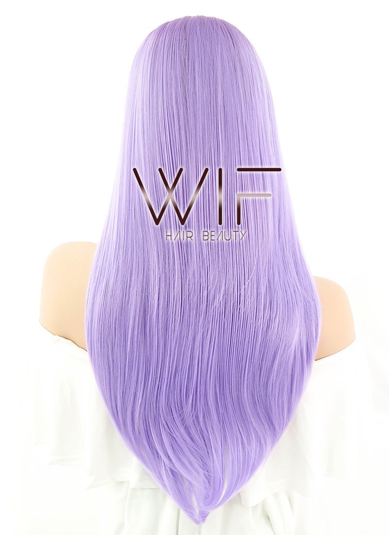 24" Straight Two Tone Purple Lace Front Synthetic Wig LF392