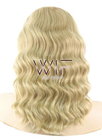 14" Wavy Blonde Lace Front Synthetic Wig LF418