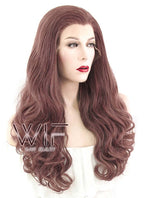 24" Wavy Ash Purple Lace Front Synthetic Wig LF434