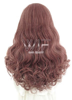 24" Wavy Ash Purple Lace Front Synthetic Wig LF434