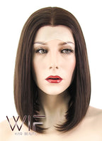 12" Straight Brown Lace Front Synthetic Wig LF436