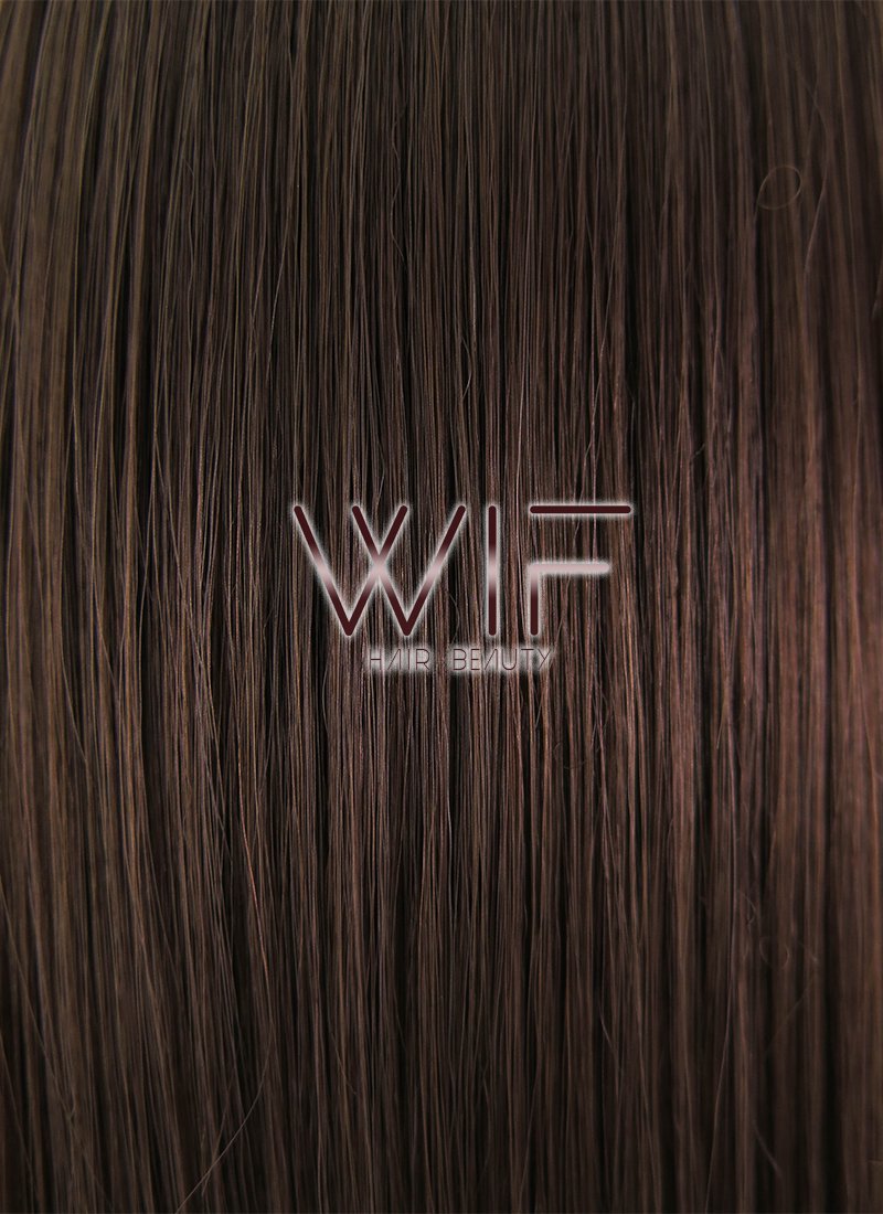 12" Straight Brown Lace Front Synthetic Wig LF436