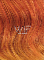 24" Wavy Mixed Orange Lace Front Synthetic Wig LF455
