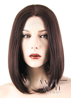 12" Straight Brown Lace Front Synthetic Wig LF456