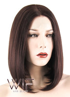 12" Straight Brown Lace Front Synthetic Wig LF456