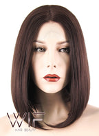 12" Straight Brown Lace Front Synthetic Wig LF456