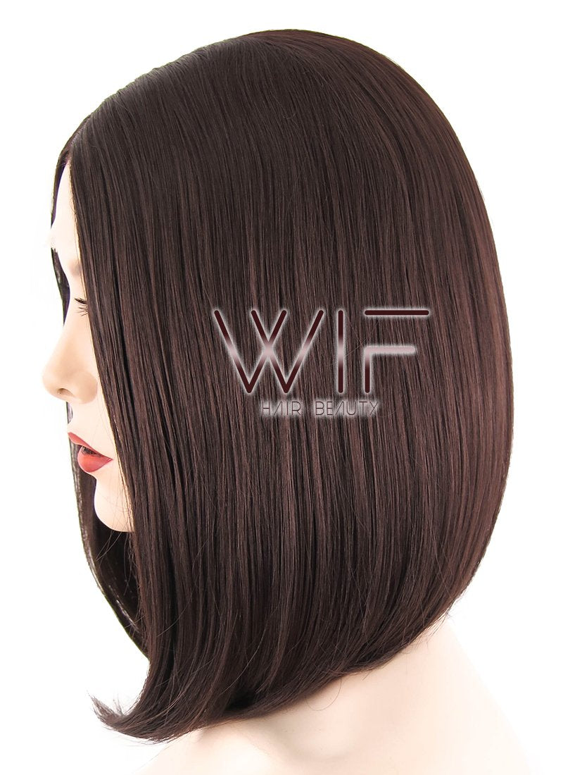 12" Straight Brown Lace Front Synthetic Wig LF456