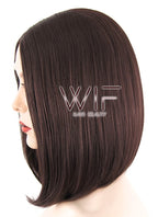 12" Straight Brown Lace Front Synthetic Wig LF456