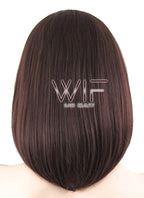 12" Straight Brown Lace Front Synthetic Wig LF456