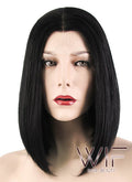 12" Straight Black Lace Front Synthetic Wig LF460