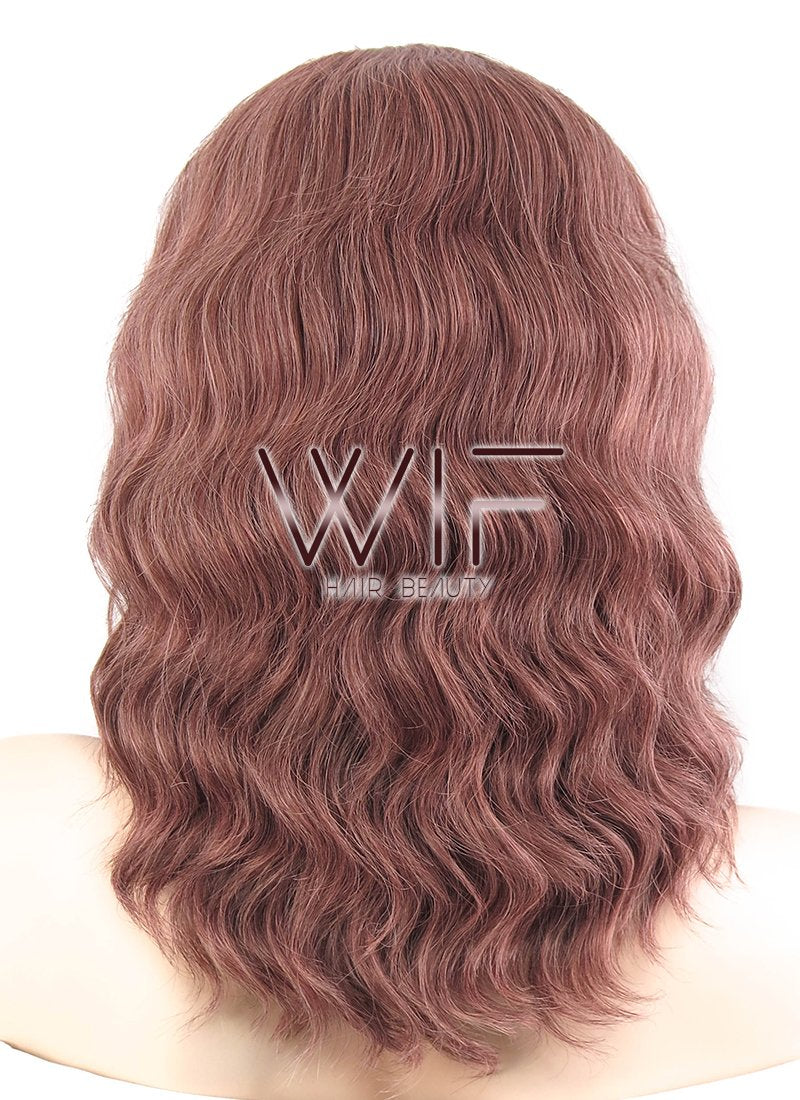 14" Wavy Ash Purple Lace Front Synthetic Wig LF461